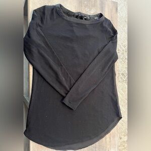 Dynamite Black Scoop Neck Shirt Medium